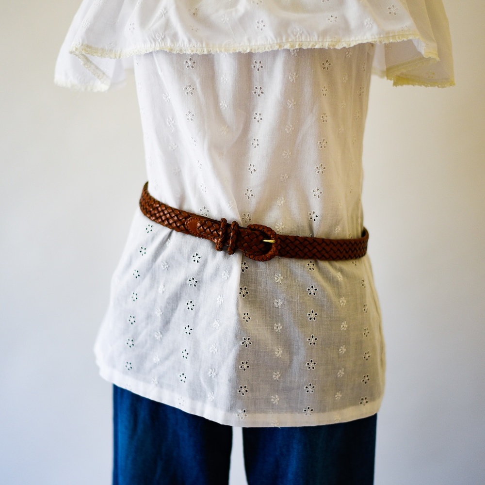 Woven Leather Belt